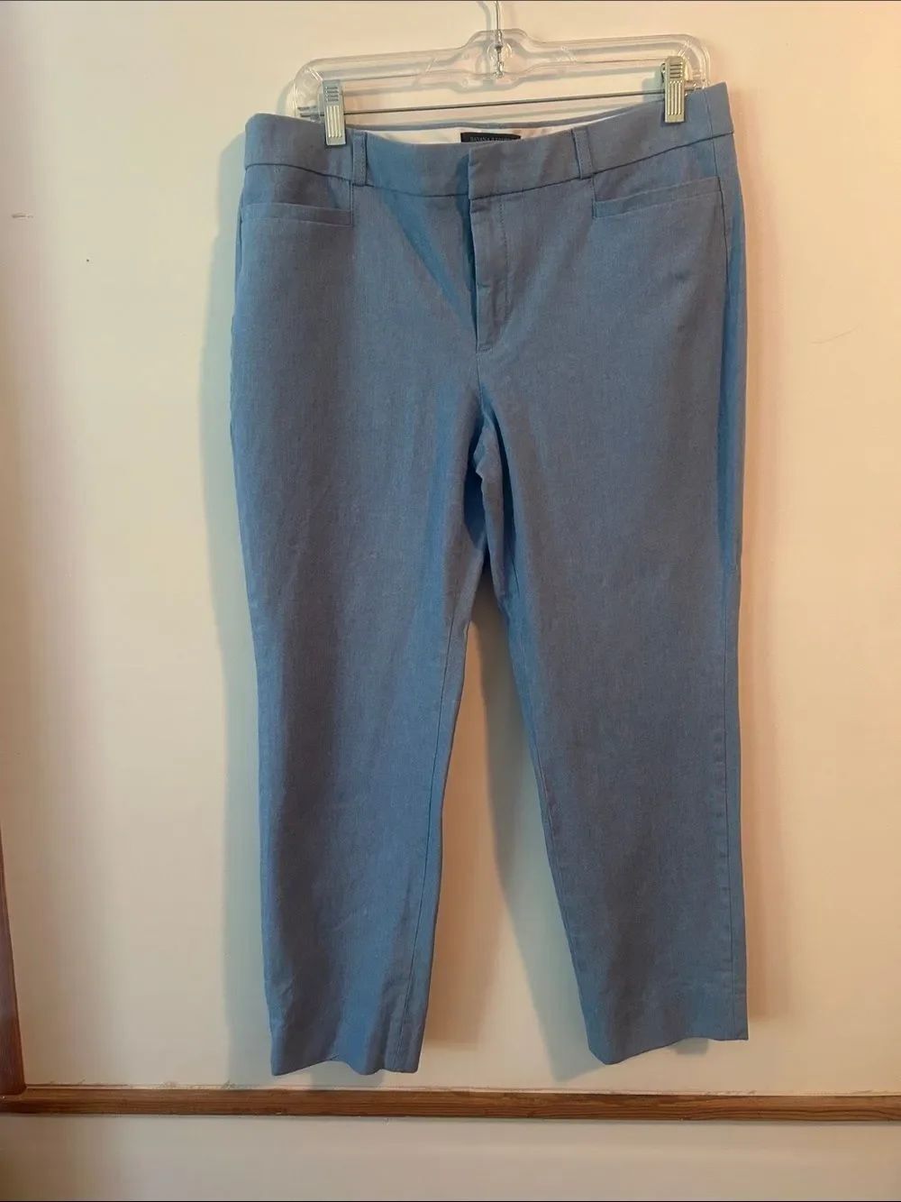 Banana Republic Sloan classic Women's Straight-Leg Pants in Light Blue